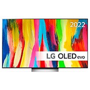LG 77'' OLED C2 - OLED evo 4K Smart TV - OLED77C26LD, kuva edestä, OLED77C26LD, thumbnail 1