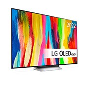LG 77'' OLED C2 - OLED evo 4K Smart TV - OLED77C26LD, -30 asteen sivunäkymä, OLED77C26LD, thumbnail 3