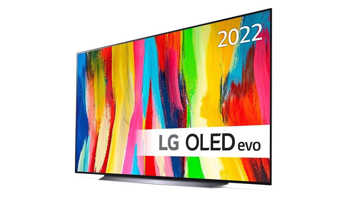 LG 83'' OLED C2 - OLED evo 4K Smart TV - OLED83C24LA, Sivunäkymä pienessä kulmassa, OLED83C24LA, thumbnail 2