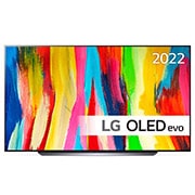 LG 83'' OLED C2 - OLED evo 4K Smart TV - OLED83C24LA, Kuva edestä, OLED83C24LA, thumbnail 1