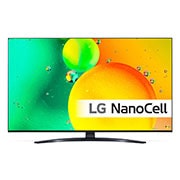 LG 65'' NANO 76 - NanoCell 4K Smart TV - 65NANO766QA, LG NanoCell TV edestä, 65NANO766QA, thumbnail 1