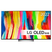 LG 77'' OLED C2 - OLED evo 4K Smart TV - OLED77C25LB, Näkymä edestä, OLED77C25LB, thumbnail 1