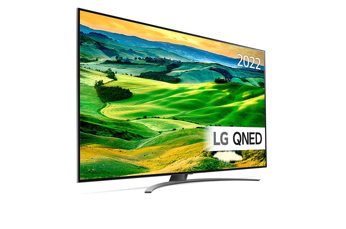 LG 86'' QNED 81 - QNED 4K Smart TV - 86QNED816QA, kuva 30 astetta sivulta ja täytekuva, 86QNED816QA, thumbnail 3