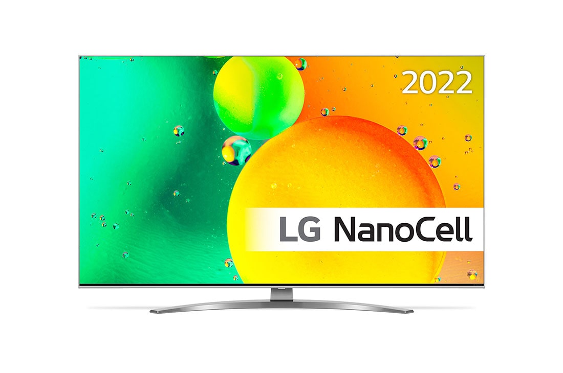 LG 43'' NANO 78 - NanoCell 4K Smart TV - 43NANO786QA, LG NanoCell TV edestä, 43NANO786QA
