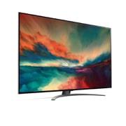 LG 75'' QNED 86 - QNED Mini LED 4K Smart TV - 75QNED866QA, kuva 30 astetta sivulta ja täytekuva, 75QNED866QA, thumbnail 3