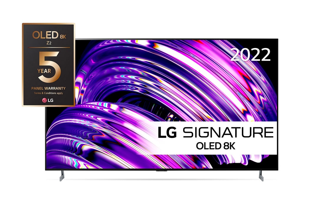 LG 77'' OLED Z2 - Gallery Design 8K OLED Smart TV - OLED77Z29LA, Näkymä edestä, OLED77Z29LA