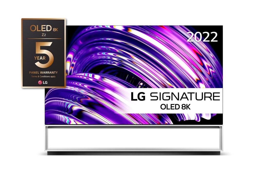 LG 88'' OLED Z2 - Signature 8K OLED Smart TV - OLED88Z29LA, Näkymä edestä, OLED88Z29LA