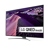 LG 55'' QNED 87 - QNED Mini LED 4K Smart TV - 55QNED876QB, kuva edestä ja täytekuva, 55QNED876QB, thumbnail 2