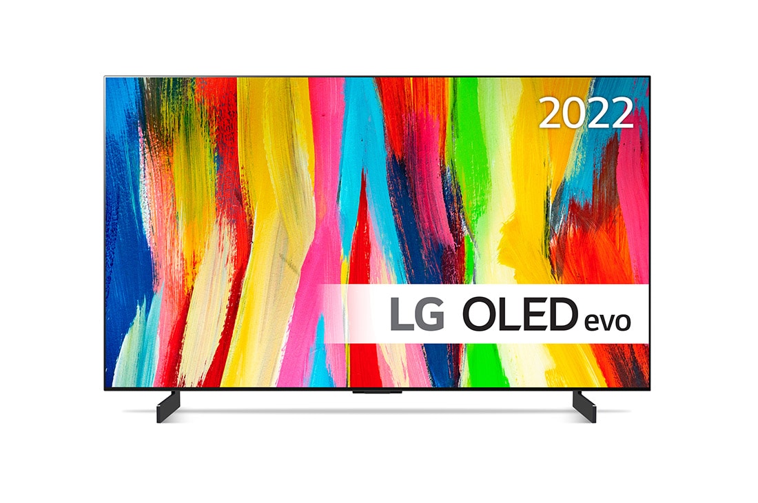LG 42'' OLED C2 - OLED 4K Smart TV - OLED42C24LA, Näkymä edestä, OLED42C24LA