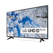 LG 65'' UQ7000 - 4K UHD Smart TV - 65UQ70006LB, Sivunäkymä pienessä kulmassa, 65UQ70006LB, thumbnail 2