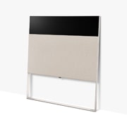LG OLED | Objet Collection Easel, Easel edestä linjanäkymässä, hiukan vasemmalle vinossa ja seinää vasten nojaamassa., 65ART90E6QA, thumbnail 2