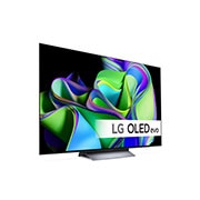 LG 77'' OLED evo C3 - 4K TV (2023), Sivunäkymä oikealta, hieman viistosta., OLED77C35LA, thumbnail 9