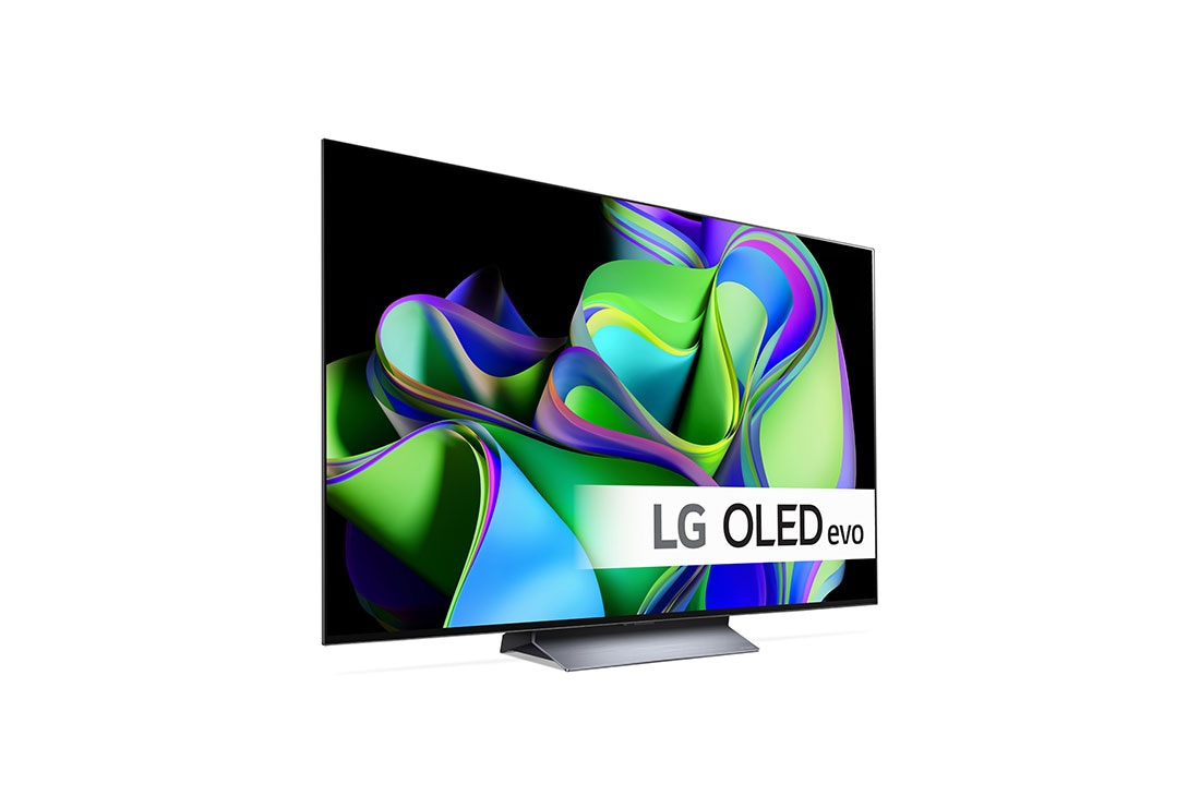 LG 77'' OLED evo C3 - 4K TV (2023), Sivunäkymä oikealta, hieman viistosta., OLED77C35LA, thumbnail 9