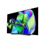 LG 83'' OLED evo C3 - 4K TV (2023), Sivunäkymä vasemmalta, hieman viistosta., OLED83C34LA, thumbnail 3
