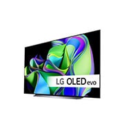 LG 83'' OLED evo C3 - 4K TV (2023), Sivunäkymä vasemmalta, hieman viistosta., OLED83C36LA, thumbnail 2