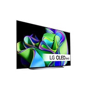 LG 83'' OLED evo C3 - 4K TV (2023), Sivunäkymä oikealta, hieman viistosta., OLED83C36LA, thumbnail 5