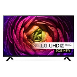 LG UHD TV katsottuna edestä