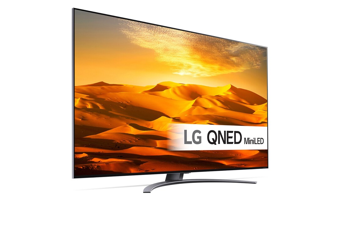 LG 65'' QNED 91 - QNED Mini LED 4K Smart TV - 65QNED916QE, kuva 30 astetta sivulta ja täytekuva, 65QNED916QE, thumbnail 3