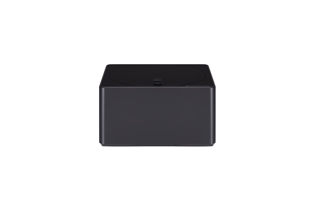 LG Maailman ensimmäinen 97 tuuman True Wireless LG SIGNATURE OLED M3 -televisio 4K 120Hz videon- ja äänensiirrolla , Edestä otettu kuva, jossa on Zero Connect Box, OLED97M39LA, thumbnail 8