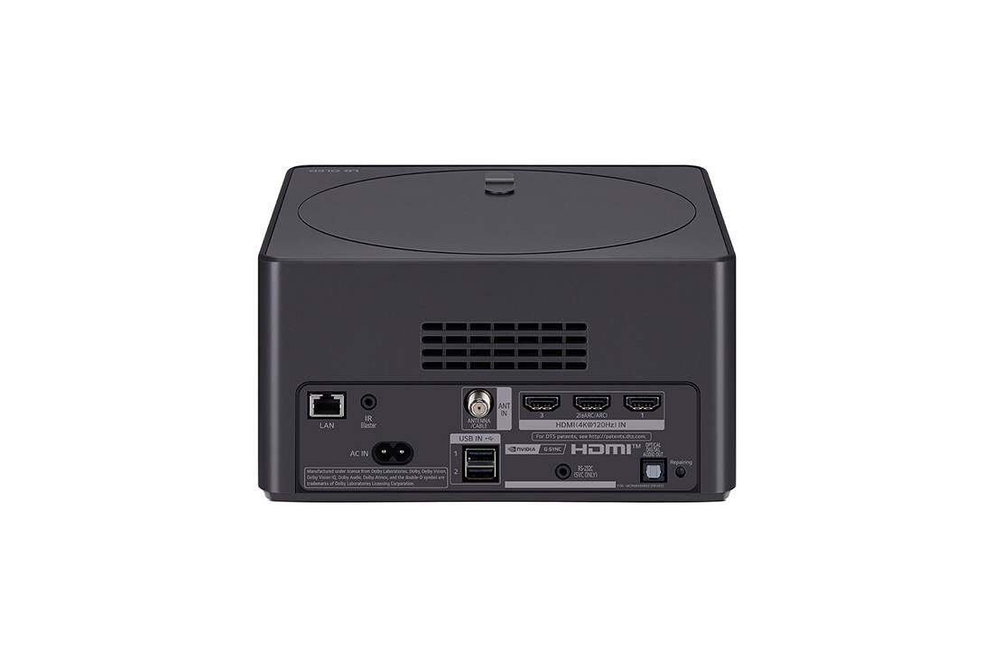 LG Maailman ensimmäinen 77 tuuman True Wireless LG OLED evo AI M3 -televisio 4K 120Hz videon- ja äänensiirrolla , Takaa otettu kuva, jossa on Zero Connect Box, OLED77M39LA, thumbnail 10