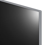 LG Maailman ensimmäinen 83 tuuman True Wireless LG OLED evo AI M3 -televisio 4K 120Hz videon- ja äänensiirrolla , Lähikuva LG OLED M3 -television huippuohuesta yläreunasta, OLED83M39LA, thumbnail 7