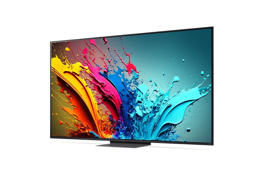 LG 86'' QNED AI 86 - 4K Smart TV (2024), LG QNED TV, QNED86 hieman vinosta kulmasta vasemmalle päin, 86QNED86T6A, thumbnail 2