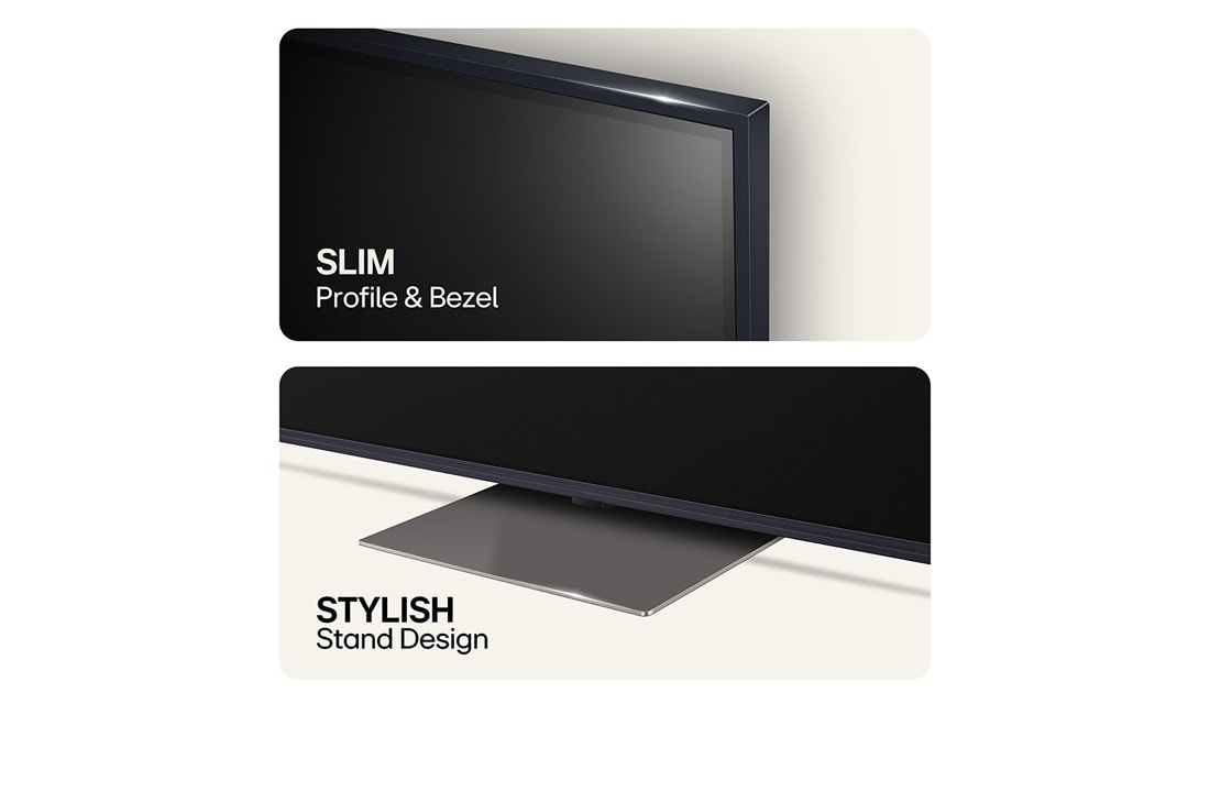 LG 75'' QNED AI 86 - 4K Smart TV (2024), Ohut profiili, kehys ja tyylikäs jalusta, 75QNED86T6A, thumbnail 6
