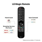 LG 75'' QNED AI 86 - 4K Smart TV (2024), LG Magic -kaukosäädin korostaa helppoa piste- ja vieritystoimintoa, suoratoistopalvelun pikavalintoja ja äänikomentoja, 75QNED86T6A, thumbnail 8