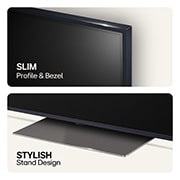 LG 55'' QNED AI 86 - 4K Smart TV (2024), Ohut profiili, kehys ja tyylikäs jalusta, 55QNED86T6A, thumbnail 6