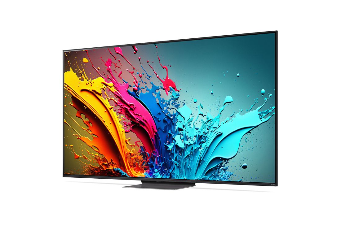 LG 75'' QNED AI 87 - 4K Smart TV (2024), LG QNED TV, QNED86 hieman vinosta kulmasta vasemmalle päin, 75QNED87T6B, thumbnail 2