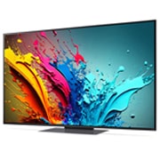 LG 55'' QNED AI 87 - 4K Smart TV (2024), LG QNED TV, QNED86 hieman vinosta kulmasta vasemmalle päin, 55QNED87T6B, thumbnail 2