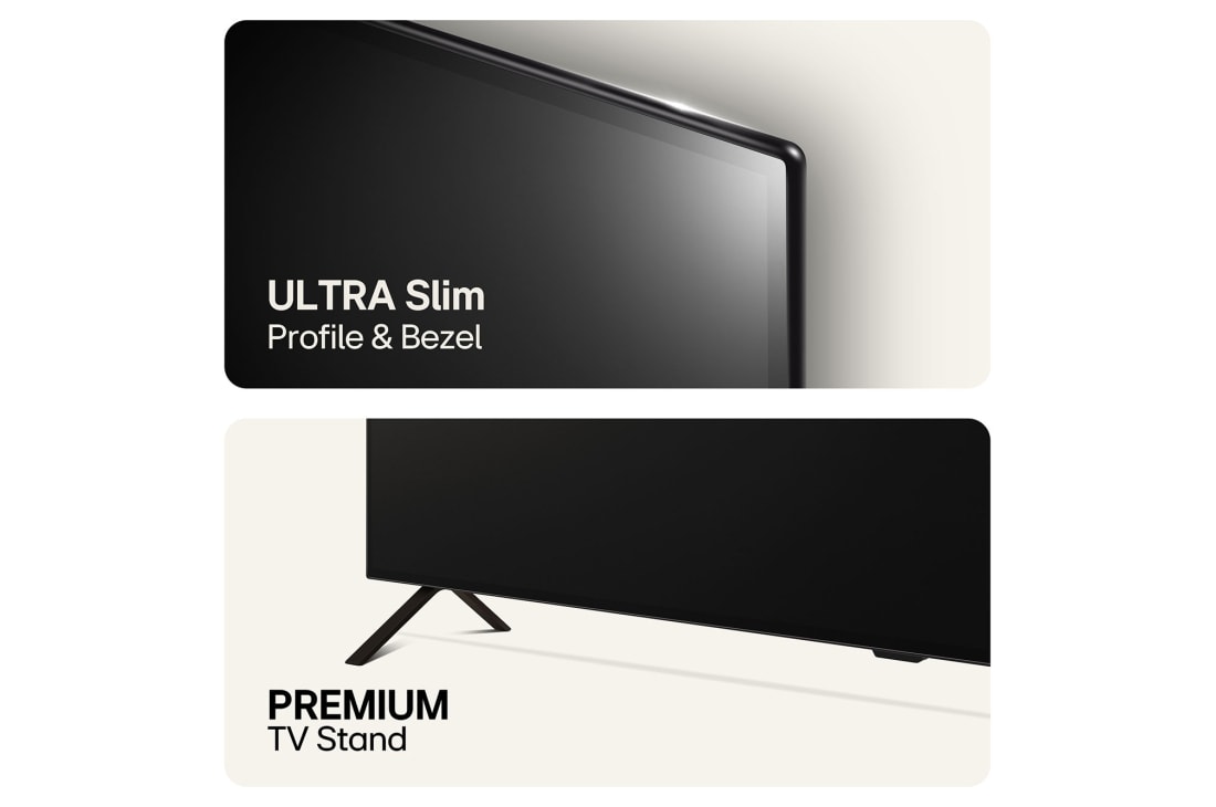 LG 55 tuuman LG OLED AI B4 4K Smart TV OLED55B4, Kuva ylhäältä erittäin ohuesta profiilista ja kehyksestä sekä alaosasta ensiluokkaisesta TV-jalustasta, OLED55B4ELA, thumbnail 9