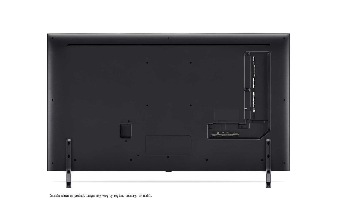 LG 50'' QNED AI 85 - 4K Smart TV (2024), LG QNED TV, QNED85 sett bakfra med porter og tilkoblingsinformasjon, 50QNED85T6A, thumbnail 7