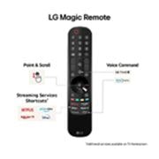 LG 75'' QNED AI 85 - 4K Smart TV (2024), LG Magic -kaukosäädin korostaa helppoa piste- ja vieritystoimintoa, suoratoistopalvelun pikavalintoja ja äänikomentoja, 75QNED85T6C, thumbnail 8