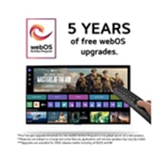 LG 86'' QNED AI 85 - 4K Smart TV (2024), 5 vuotta ilmaisia webOS-päivityksiä, joissa on webOS:n uusi ohjelmalogo, webOS-käyttöliittymän kuva ja vastuuvapauslausekkeet., 86QNED85T6C, thumbnail 4