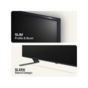 LG 86'' QNED AI 85 - 4K Smart TV (2024), Ohut profiili, kehys ja tyylikäs jalusta, 86QNED85T6C, thumbnail 6