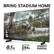 LG 42'' OLED evo AI C4 - 4K TV (2024), Tuo Stadium Home kotiin televisiolla, jossa on jalkapallokuva Love Games -peleistä ja nopea 0,1 mz:n vasteaika, 144 Hz, alareunassa Sports Portal, OLED42C44LA, thumbnail 3