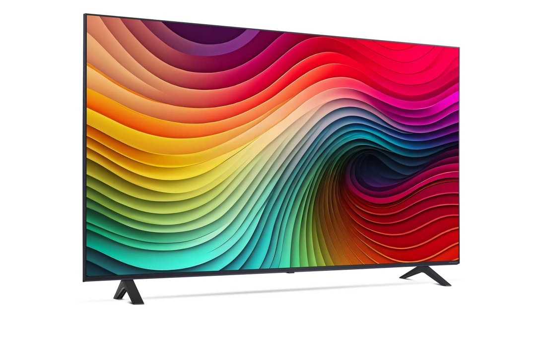 LG 65'' NANO 81 - NanoCell AI 4K Smart TV (2024), LG NanoCell TV, NANO81, hieman kulmassa oikealle päin katsottuna, 65NANO81T6A, thumbnail 3