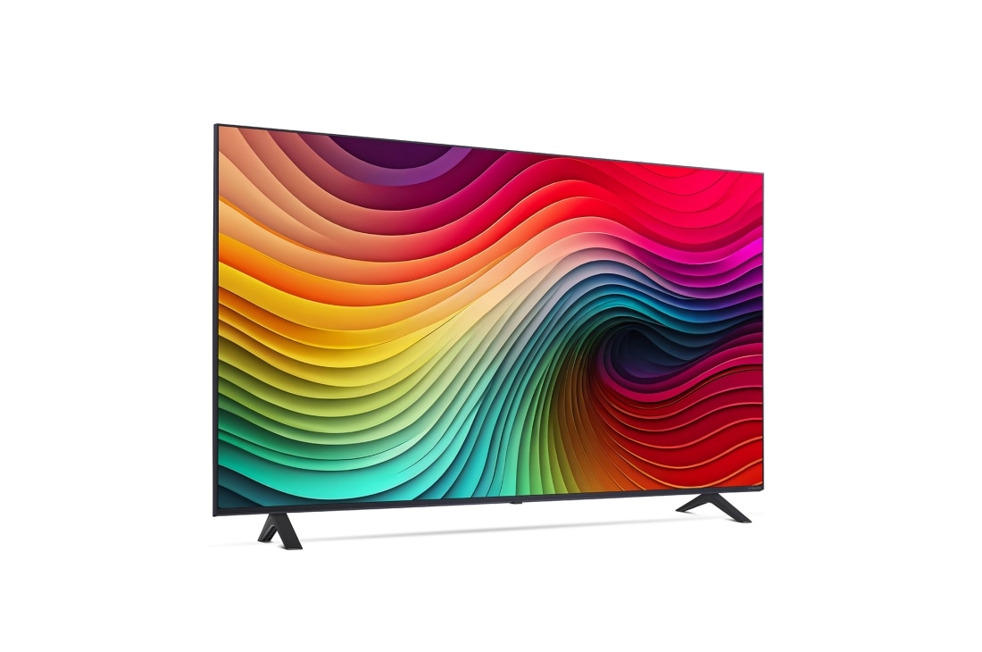LG 50'' NANO 81 - NanoCell AI 4K Smart TV (2024), LG NanoCell TV, NANO81, hieman kulmassa oikealle päin katsottuna, 50NANO81T6A, thumbnail 3