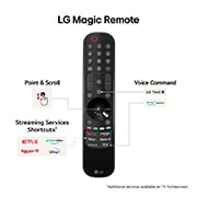 LG 43'' NANO 81 - NanoCell AI 4K Smart TV (2024), LG Magic -kaukosäädin korostaa helppoa piste- ja vieritystoimintoa, suoratoistopalvelun pikavalintoja ja äänikomentoja, 43NANO81T6A, thumbnail 8