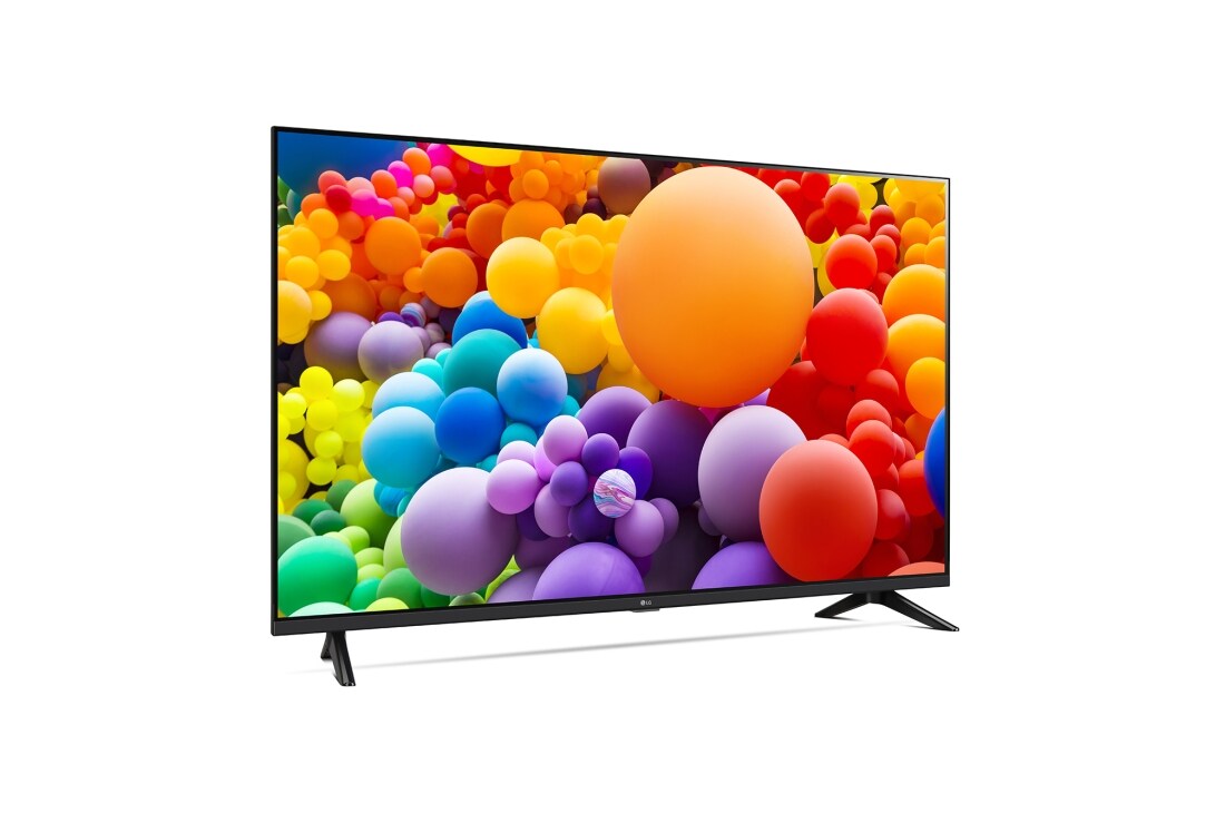 LG 55'' UHD AI UT73 - 4K TV (2024), LG UHD TV, UT73, hieman kulmassa oikealle päin katsottuna, 55UT73006LA, thumbnail 3