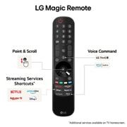 LG 65'' OLED evo AI G4 - 4K TV (2024), LG Magic -kaukosäädin korostaa helppoa piste- ja vieritystoimintoa, suoratoistopalvelun pikavalintoja ja äänikomentoja, OLED65G46LS, thumbnail 8