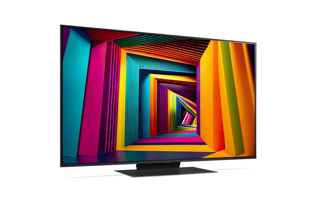 LG 50'' UHD AI UT91 - 4K TV (2024), LG UHD TV, UT91, hieman kulmassa oikealle päin katsottuna, 50UT91006LA, thumbnail 3