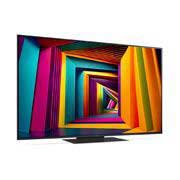 LG 55'' UHD AI UT91 - 4K TV (2024), LG UHD TV, UT91, hieman kulmassa oikealle päin katsottuna, 55UT91006LA, thumbnail 3