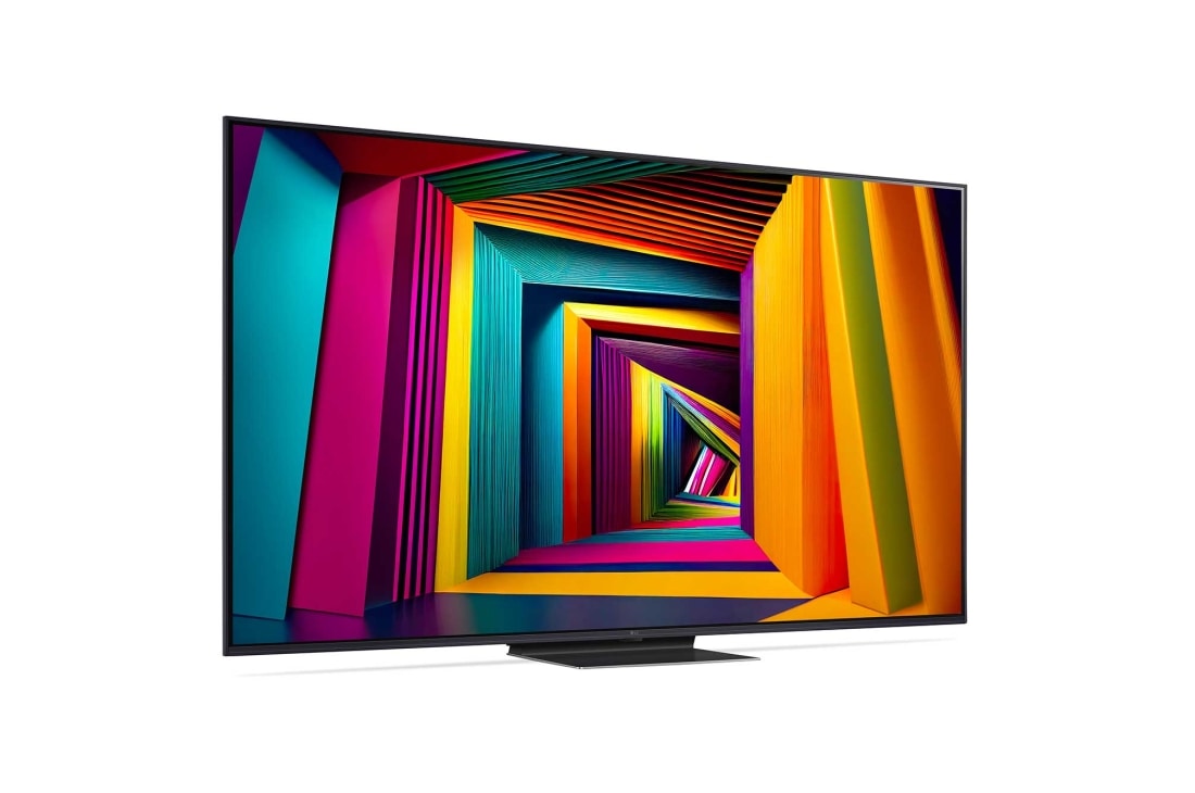 LG 65'' UHD AI UT91 - 4K TV (2024), LG UHD TV, UT91, hieman kulmassa oikealle päin katsottuna, 65UT91006LA, thumbnail 3