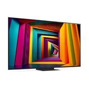 LG 65'' UHD AI UT91 - 4K TV (2024), LG UHD TV, UT91, hieman kulmassa oikealle päin katsottuna, 65UT91006LA, thumbnail 3