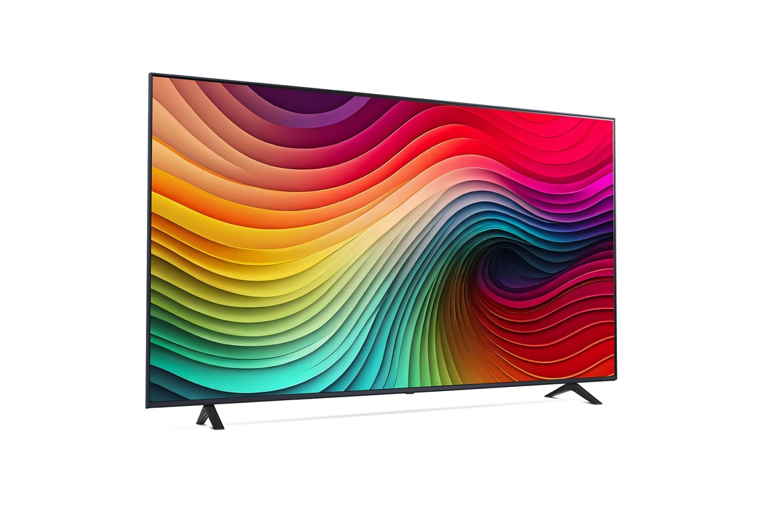 LG 75'' NANO 81 - NanoCell AI 4K Smart TV (2024), LG NanoCell TV, NANO81, hieman kulmassa oikealle päin katsottuna, 75NANO81T6A, thumbnail 3