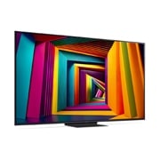 LG 75'' UHD AI UT91 - 4K TV (2024), LG UHD TV, UT91, hieman kulmassa oikealle päin katsottuna, 75UT91006LA, thumbnail 3