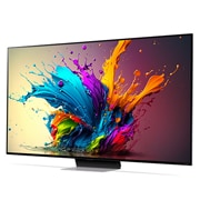 LG 65'' QNED 91 - QNED Mini LED 4K Smart TV (2024), LG QNED TV, QNED91 hieman vinosta kulmasta vasemmalle päin, 65QNED91T6A, thumbnail 2