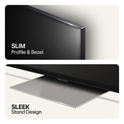 LG 65'' QNED 91 - QNED Mini LED 4K Smart TV (2024), Ohut profiili, kehys ja tyylikäs jalusta, 65QNED91T6A, thumbnail 6